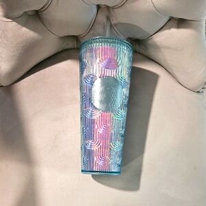 Starbucks Blue and Pink Textured Tumbler